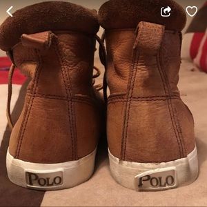 Polo Leather Hightop Shoes.